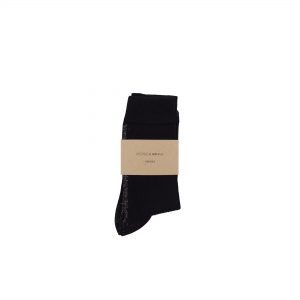 Monk & Anne sokken zwart met gouden glitterstreep
